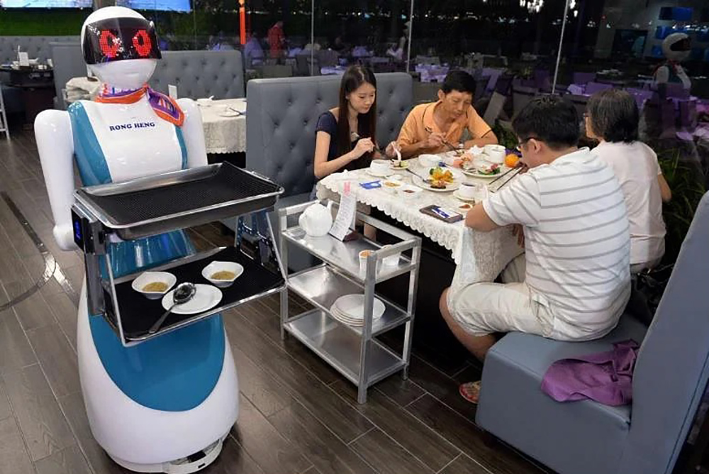 Cảnh tượng thường thấy tại nhiều nhà hàng Singapore